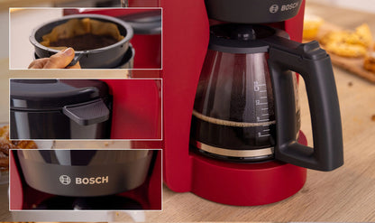 Filter coffee maker, red