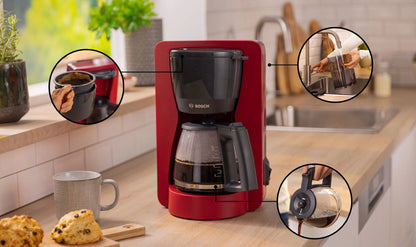 Filter coffee maker, red